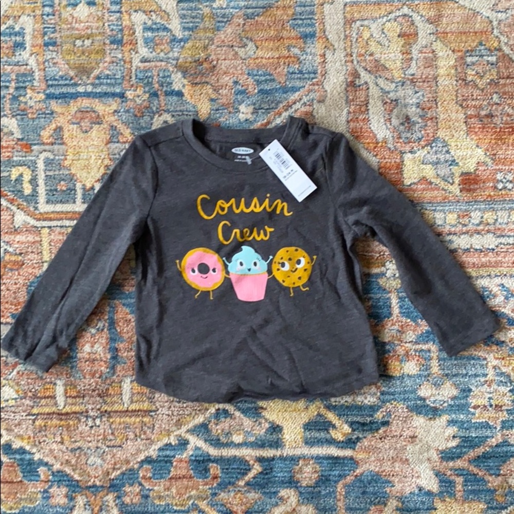 L/S “cousin crew” tee NWT